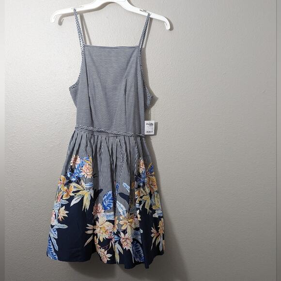 Charlotte Russe Striped A-line Dress - Picture 1 of 3